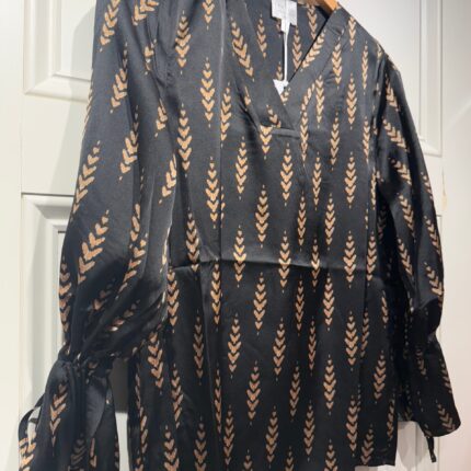 Black Print Top - Image 2