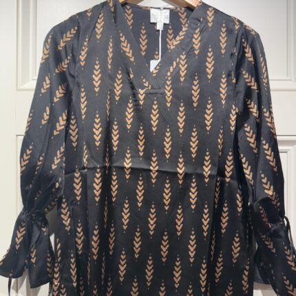 Black Print Top