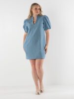 Denim Chambray Mini Dress