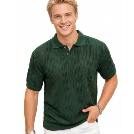 Men's Knit Polo Shirt