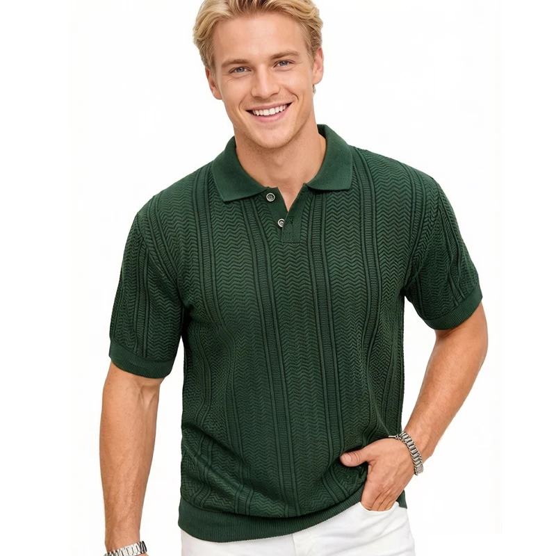 Men's Knit Polo Shirt