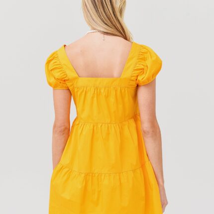 Women's Cap Sleeve Tiered Dress - Image 2