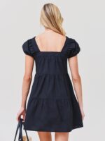Women's Cap Sleeve Tiered Dress - Image 4