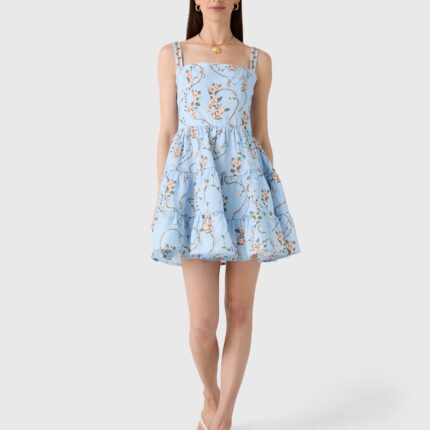 Women's Floral Mini Dress - Image 2